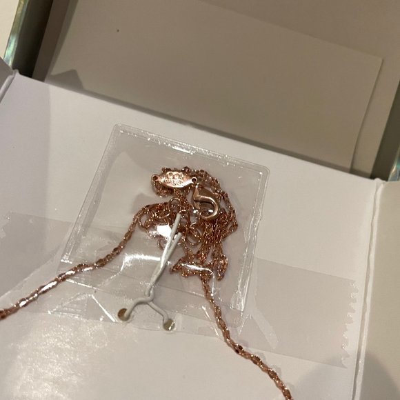 DISNEY Cubic Zirconia Enamel rose gold plated, Minnie Mouse Pendant Necklace,16" - Picture 8 of 14